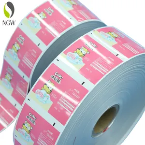 Film plastico in alluminio stampato su misura un rotolo ABL/PBL materiale da imballaggio laminato cosmetico dentifricio maglia da imballaggio