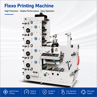 Machine d'impression flexographique innovante à 5 couleurs, haute vitesse 60 m/min, précision, autocollants, étiquettes, estampage à froid, qualité fiable