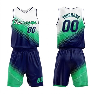 Divisa da Basket Personalizzata con Sublimazione, Magliette e Pantaloncini <span class=keywords><strong>NBA</strong></span> Traspiranti ad Asciugatura Rapida, Abbigliamento Sportivo da Allenamento - Product Image 1