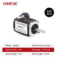 Moteur pas à pas hybride Nema8 20HS24 2 phases 0,02 N.m Angle de pas 4 fils Mini moteur pas à pas pour équipement de beauté et petite automatisation