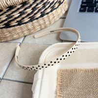 Serre-têtes en acétate style coréen YJL, classiques à pois, vintage, antidérapants et simples