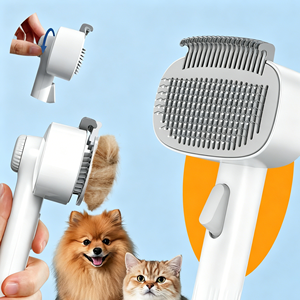 Peigne <span class=keywords><strong>pour</strong></span> animaux de compagnie conçu <span class=keywords><strong>pour</strong></span> <span class=keywords><strong>les</strong></span> chats : équipé <span class=keywords><strong>d</strong></span>'une fonction de retrait des poils ; utilise <span class=keywords><strong>un</strong></span> peigne de type chien <span class=keywords><strong>pour</strong></span> <span class=keywords><strong>d</strong></span>émêler <span class=keywords><strong>les</strong></span> poils longs ou courts des chats. - Product Image 4