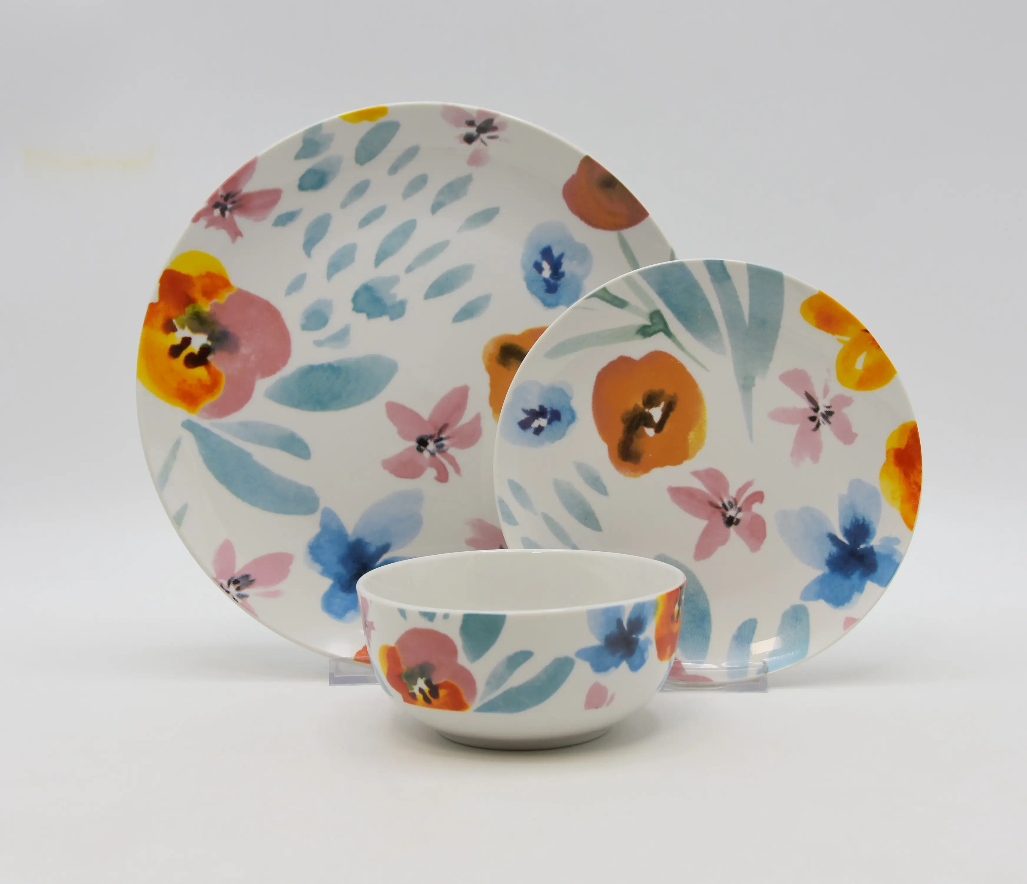 Nordeuropa MUSIONARBEIT Blüten-Aufkleber Druck Keramik-Geschirrset