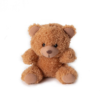 Peluche personnalisée avec logo, ours en peluche classique, porte-clés en peluche doux avec rembourrage en coton PP, taille 11-30 cm