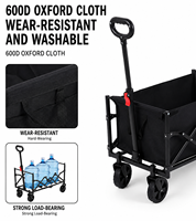 Chariot de transport pliable robuste Da Niu à 4 roues, grande capacité de charge, léger, pour camping-car et extérieur, vente en gros