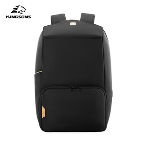 Laptop <b>Backpack</b> 15.6 Inch Computer Interlayer Lightweight Unisex <b>Black</b> Everyday Commuting Bag - Product Image 3