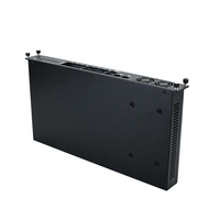 Boîtier de serveur réseau industriel OEM personnalisé 1U 19'' pour montage en rack, panneau frontal en acier et aluminium, fabrication de tôlerie