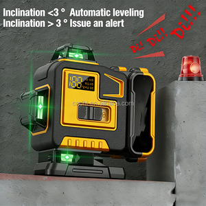 <span class=keywords><strong>Nivel</strong></span> Láser Inteligente Industrial de 16 Líneas 4D con Líneas Cruzadas Verdes, Autonivelante de 360°, Rotación 4x360, Batería 18650 de 12V - Product Image 3