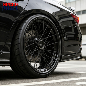 Two Line Laced Black Wire <b>Wheel</b> 19 Inch 3.62J Wide 60 Spokes Center <b>Lock</b> 42mm Hub for Riley Pre War Classic Restoration - Product Image 6
