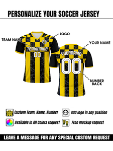 Maglia da calcio di alta qualità personalizzato sublimazione stampa giallo maglia da calcio a buon mercato prezzo manica corta maglia da calcio - Product Image 2