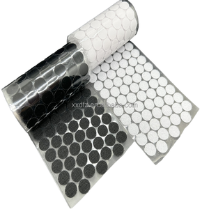 Autocollants circulaires à gratter sur mesure, double face, 100 % nylon blanc, auto-agrippants, adhésif puissant, accessoires DIY pour meubles et vêtements - Product Image 4