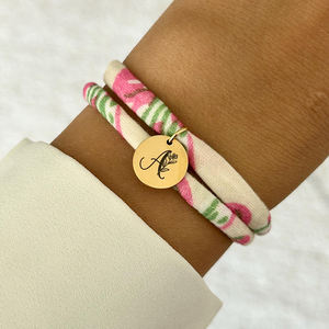 <span class=keywords><strong>Bracelet</strong></span> mariage bijou prénom personnalisable <span class=keywords><strong>Bracelet</strong></span> médaillon liberté personnalisé pour femme - Product Image 4