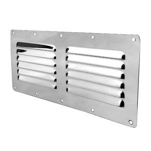 Grille de ventilation en acier inoxydable 115x230mm à fixation par vis pour bateau et système HVAC - Product Image 2