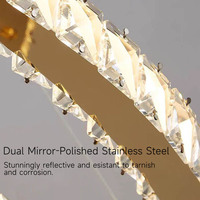 Lustre en cristal de luxe pour villa, salon à double hauteur, appartement loft, luminaires LED