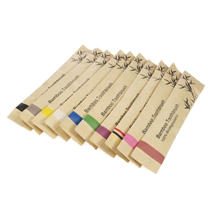 Spazzolino da Denti in Bambù Arcobaleno con Logo Personalizzato Biodegradabile ed Ecologico di Tendenza con Manico in Bambù e Setole Morbide/Medie per Igiene Orale Adulti - Product Image 5