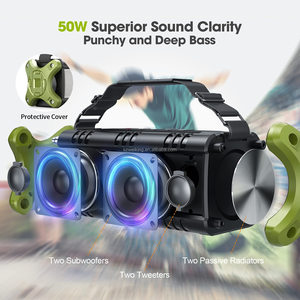 W-King D8 Waterproof Rechargeable Laptop <strong>PC</strong> Sound Tweeter Sub Woofer Outdoor Mart Bluetooth Portable Wireless Gaming <strong>Speakers</strong> - Product Image 3