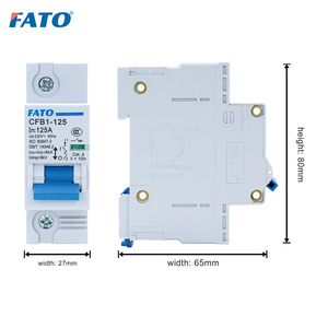 سكة حديد MCB Din AC 1P Mini 63A 80A 100A 125A 6KA لحماية الدوائر الكهربائية المنزلية - Product Image 3