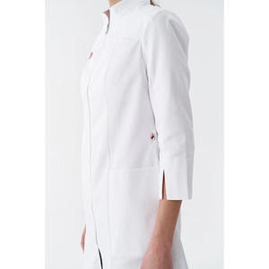 Women's Long-Sleeved Woven Fabric Medical Lab <b>Coat</b> Breathable Dental Spa Nursing <b>Dress</b> Customizable OEM for Salon Spa Hospitals - Product Image 6