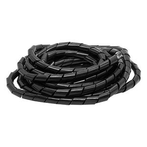 Gaine de câble en spirale transparente/noire pour l'organisation des fils - Product Image 1