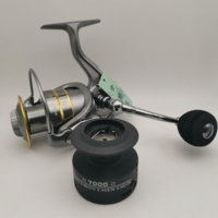 Carrete de Pesca NEWMAJOR 1000-7000 de Metal, Doble Bobina, Freno de 5.5-15kg, Relación de Engranajes 5.0:1, 18 Rodamientos, Mano Izquierda, para Pesca en Corriente
