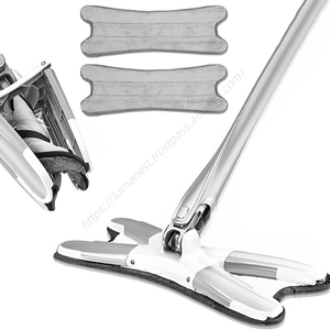 ไม้ถูพื้นแบบเปียกและแห้ง ไม่ต้องใช้น้ำล้างมือ สำหรับใช้ในบ้าน แบบหมุนได้ ดูดซับน้ำได้ดี รุ่นยอดนิยมบนอินเทอร์เน็ต - Product Image 1