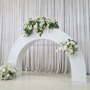 Arche de mariage en métal blanc personnalisable FURUN, grande, amovible, durable, écologique, cadre à fleurs pour la décoration d'événements et de fêtes - Product Image 3