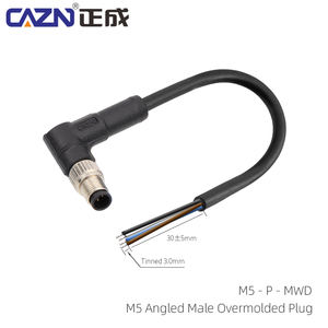 Conector Macho M5 de 3 y 4 Pines, Enchapado, con Cable PUR de 1M, 2M y 5M para Aplicaciones Automotrices - Product Image 3