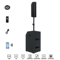 Enceinte colonne active professionnelle 600W, haut-parleur PA 15 pouces, DSP 1.1 canaux, version 5.0, son stéréo super basses portables