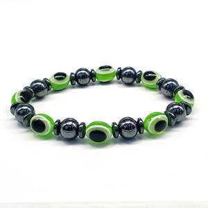 Pulsera Hamsa con cuentas curativas a la moda al por mayor, imán personalizado, <span class=keywords><strong>piedra</strong></span> Hematita y ágata para mujeres y hombres, regalo - Product Image 5