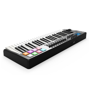 WORLDE PANDA49 Controlador de teclado <span class=keywords><strong>MIDI</strong></span> <span class=keywords><strong>USB</strong></span> de <span class=keywords><strong>49</strong></span> teclas portátil 8 almohadillas retroiluminadas coloridas RGB con cable <span class=keywords><strong>USB</strong></span> - Product Image 6