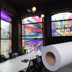Eco Solvent Inkjet Printing <strong>Vinyl</strong> Roll Matte <strong>Glossy</strong> <strong>White</strong> <strong>Vinyl</strong> Roll Printable PVC Self Adhesive <strong>Vinyl</strong> - Product Image 1