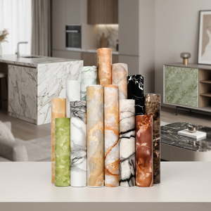 Película de PVC con <span class=keywords><strong>Efecto</strong></span> Mármol Metalizado de Lujo <span class=keywords><strong>para</strong></span> <span class=keywords><strong>Muebles</strong></span> - Product Image 1