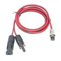 Câble de connexion pour panneau solaire à vente directe, alimentation portable extérieure (interface MC4) vers connecteur aviation GX16-3P