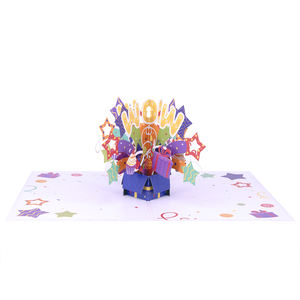 WIPSHENG <span class=keywords><strong>carte</strong></span> de voeux personnalisée colorée 3d découpée au laser <span class=keywords><strong>wow</strong></span> joyeux anniversaire faite à la main - Product Image 5