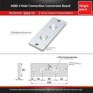 4040 алюминиевый профиль, прямоугольная Соединительная пластина 3030, фиксирующая пластина 2020 внутренней стыковочной арматуры, режущая пластина - Product Image 4