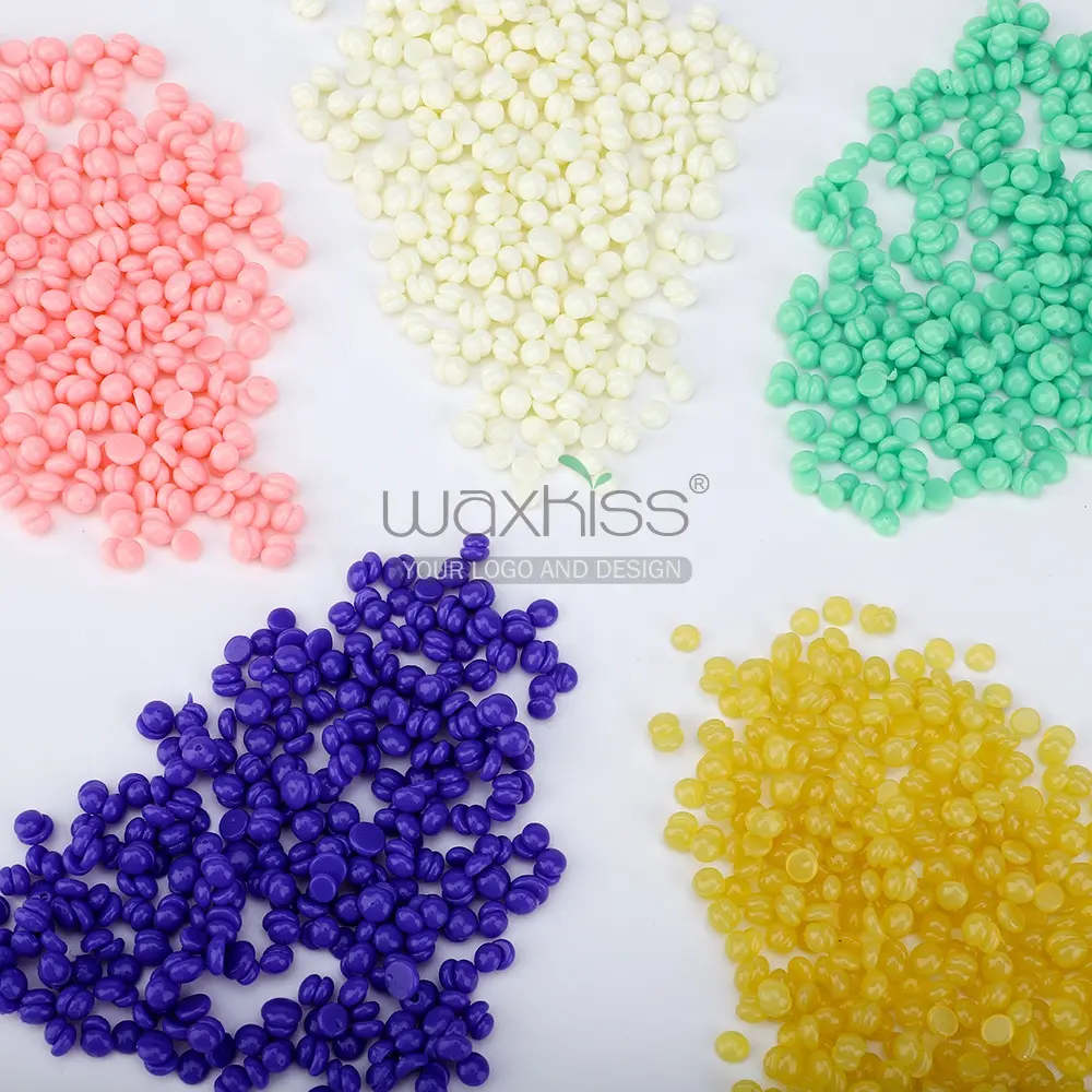 Waxkiss hard wax beans hair removal wax beans depilatory wax beads for salon and personal use