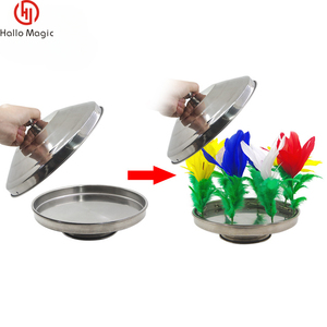 Juego de accesorios de escenario para espectáculo de magia profesional: Brazier de acero inoxidable plateado de doble capa, modelo Becomes Dove Pot - Product Image 4