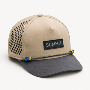 Custom Rope Men'S Mesh Golf <b>Hat</b> Rubber Patch Logo Baseball Caps <b>Waterproof</b> Laser Perforated <b>Hat</b> Gorras Adjustable Trucker <b>Hat</b> - Product Image 2