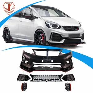 Jy Merk Tr Stijl Full Carbon Fiber Voorbumper Voor Honda Fit Bumper Body Kit Accessoires 2021 2022 2023 2024