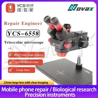 YCS 6558X 6.5-58 Zoom High-definition Trinocular Microscope for Mobile Phone PCB Welding Microscope Power Tools