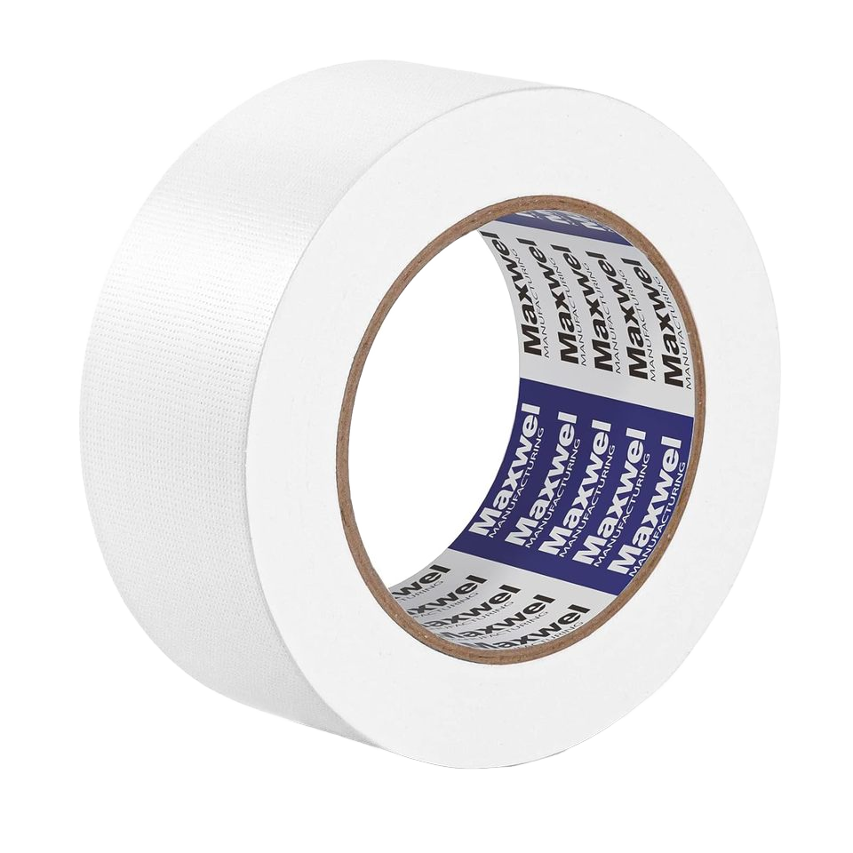 White Heavy Duty Water-Activated Duct Tape 35 Yds Acrylic Single Waterproof No Residue Strong For Indoor Carton Sealing