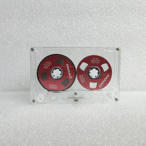Cassette audio vierge personnalisée entièrement transparente à bobine ouverte, bobines doubles en aluminium multicolores, 50 minutes, double face, haute fidélité, DIY - Product Image 6