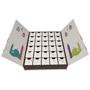 Décorations islamiques Calendrier du Ramadan 2024 Tiroirs Boîte cadeau Eid Mubarak Boîtes de calendrier de l'Avent vides pour enfants Compte à rebours de 30 jours - Product Image 3