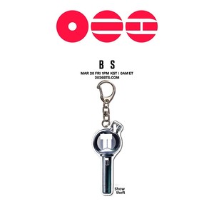 Porte-clés plat Amei Stick Namjoongkook Merchandise pour Lightstick BTS 4ème Génération, pendentif de sac - Product Image 4
