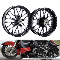 Pneu en aluminium MTK XF2906C538-B+XF2906C556-B pour Touring Street Glide Road Glide (2008-2024) 19 pouces avant 18 pouces arrière