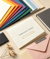 Papier spécial gaufré couleur lin 100% pâte de bois vierge compatible impression numérique pour emballage cadeau et artisanat