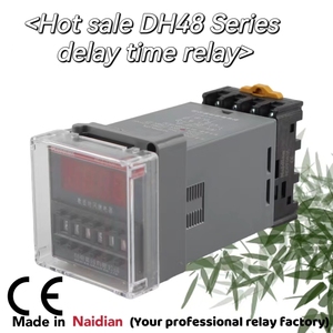 OEM ODM 0.1S-99H Hẹn Giờ Tiếp Sức Kín DH48S-S DH48s Tiếp Sức Naidian Nhà Máy Của Thu Nhỏ Đôi Vòng Tròn Chậm Trễ Thời Gian Điều Khiển Tiếp Sức - Product Image 2