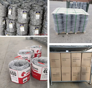 Filo spinato zincato 1.6mm filo di ferro per protezione 300m lunghezza miglior prezzo a YIWU o GUANGZHOU" - Product Image 5