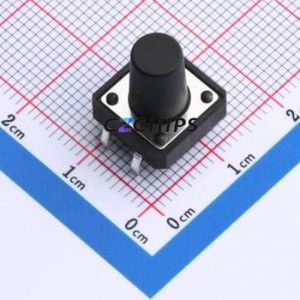 TS015-CBW1EH13.0 Tactile Switch Through hole-4P,12x12mm Switch Single Pole Single Throw Round Button 1.8N Through Hole - Product Image 1
