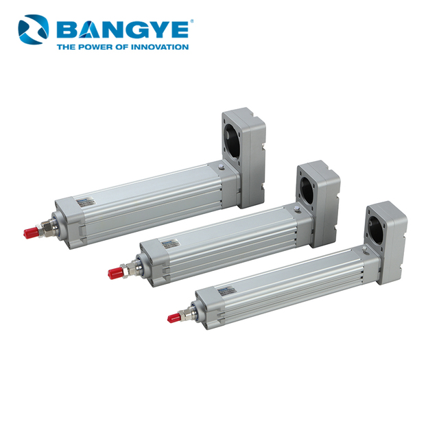 BANGYE Pneumatic Electric Cylinder Linear Actuator Multi-Stage High-Precision Ball Screws Pressure Vessel Aluminium Alloy 1000mm